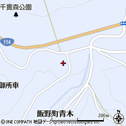 福島県福島市飯野町青木（池ノ上）周辺の地図