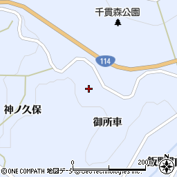 福島県福島市飯野町青木御所車周辺の地図
