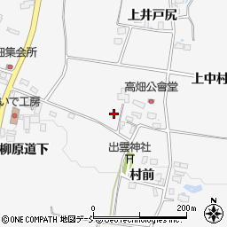 福島県喜多方市松山町鳥見山中井戸尻周辺の地図