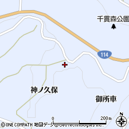 福島県福島市飯野町青木沢町周辺の地図