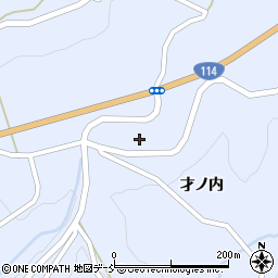 福島県福島市飯野町青木上才ノ内周辺の地図