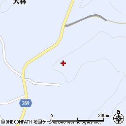 福島県伊達郡川俣町羽田金山周辺の地図