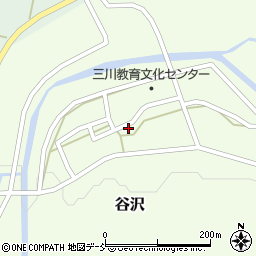 新潟県阿賀町（東蒲原郡）谷沢周辺の地図