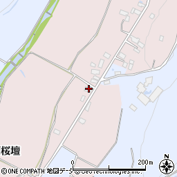 福島県喜多方市岩月町入田付東桜壇周辺の地図