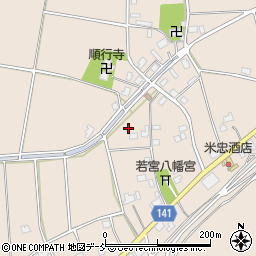 新潟県加茂市鵜森周辺の地図