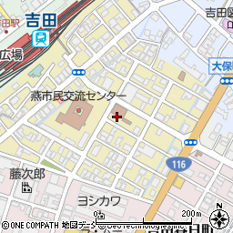 越後吉田郵便局周辺の地図