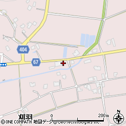 新潟県五泉市刈羽251周辺の地図