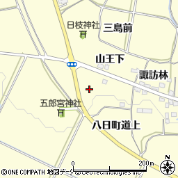 福島県喜多方市上三宮町上三宮品在家周辺の地図