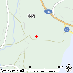 福島県福島市立子山（田屋）周辺の地図
