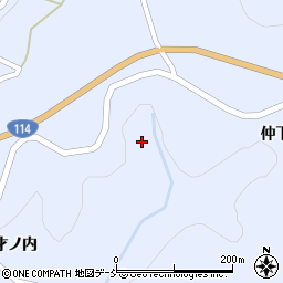 福島県福島市飯野町青木丹波舘周辺の地図