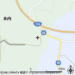 福島県福島市立子山本内2周辺の地図