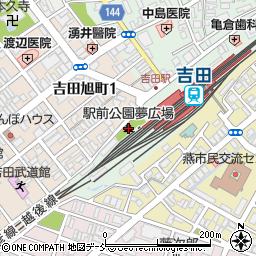 駅前公園夢広場周辺の地図