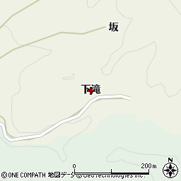 福島県伊達郡川俣町小島下滝周辺の地図