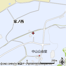 福島県喜多方市岩月町宮津前坂周辺の地図