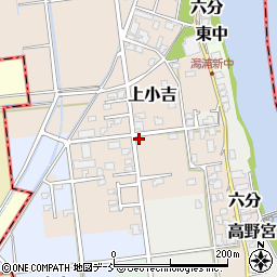 新潟県新潟市西蒲区上小吉1740周辺の地図