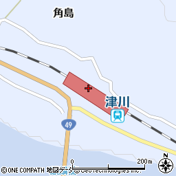 津川駅周辺の地図
