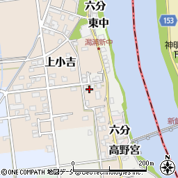 新潟県新潟市西蒲区上小吉1797-3周辺の地図