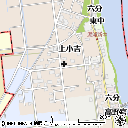 新潟県新潟市西蒲区上小吉1743-1周辺の地図