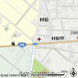 新潟県五泉市村松甲31周辺の地図