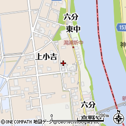 新潟県新潟市西蒲区上小吉1798-3周辺の地図