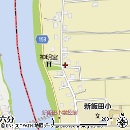 新潟県新潟市南区新飯田1152周辺の地図