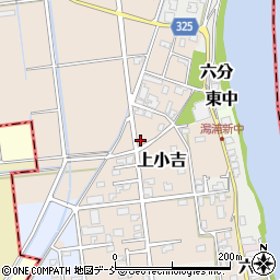 新潟県新潟市西蒲区上小吉1555周辺の地図