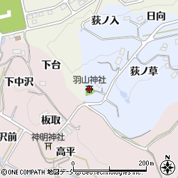 羽山神社周辺の地図