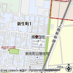 県営新生町住宅１号棟周辺の地図
