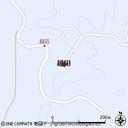 福島県伊達郡川俣町秋山越田周辺の地図