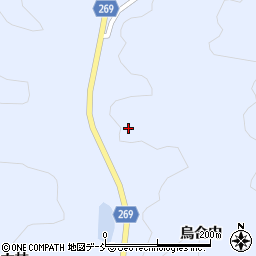 福島県伊達郡川俣町羽田寒峠周辺の地図