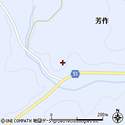 福島県伊達郡川俣町秋山稲荷沢周辺の地図