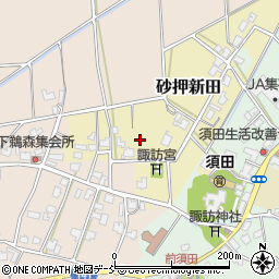 新潟県加茂市砂押新田周辺の地図