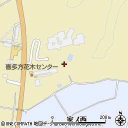福島県喜多方市岩月町大都菖蒲沢周辺の地図