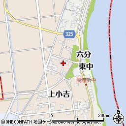 新潟県新潟市西蒲区上小吉1541-2周辺の地図
