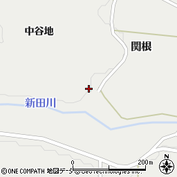 福島県飯舘村（相馬郡）関根（中谷地）周辺の地図