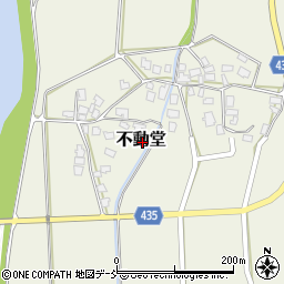 新潟県五泉市不動堂周辺の地図