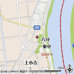 新潟県新潟市西蒲区上小吉1538-8周辺の地図