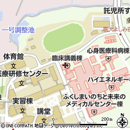 臨床講義棟周辺の地図