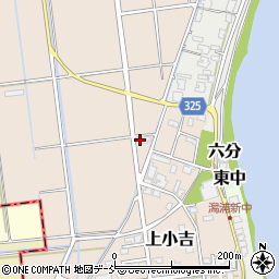 新潟県新潟市西蒲区上小吉1418周辺の地図