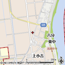 新潟県新潟市西蒲区上小吉1418-4周辺の地図