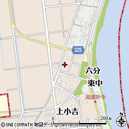 新潟県新潟市西蒲区上小吉1537-2周辺の地図