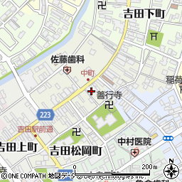 新潟県燕市吉田中町周辺の地図