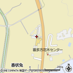 福島県喜多方市岩月町大都番状免周辺の地図