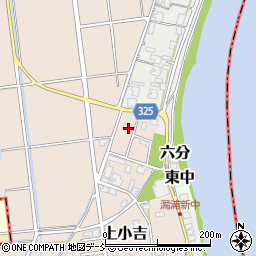 新潟県新潟市西蒲区上小吉1532-5周辺の地図