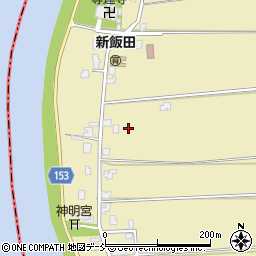 新潟県新潟市南区新飯田1204-3周辺の地図