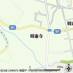 新潟県西蒲原郡弥彦村観音寺周辺の地図