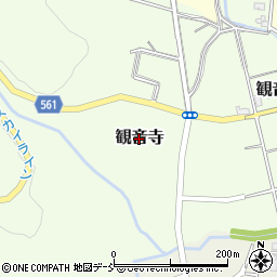 新潟県弥彦村（西蒲原郡）観音寺周辺の地図