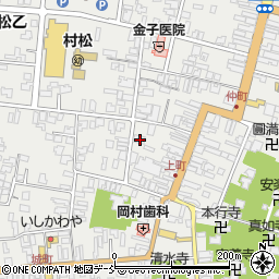 新潟県五泉市村松甲1822周辺の地図