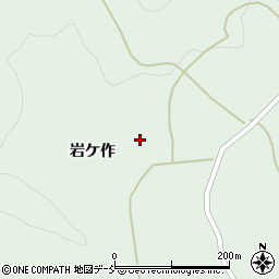 福島県福島市立子山岩ケ作周辺の地図