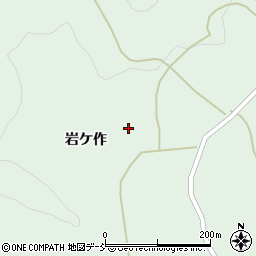 福島県福島市立子山（岩ケ作）周辺の地図